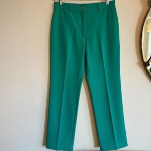 St. John Sport Emerald Green Knit Pants Size 12 USA Made